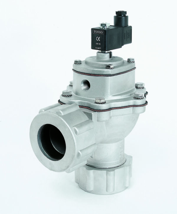 1½" D Series Quick Connection Diaphragm Pulse Valves with integral solenoid operator